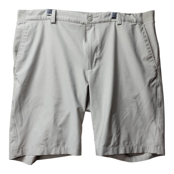 Greg Norman Mens Golf Shorts Size 34 Ivory High Rise Performance Outdoor Classic - Picture 1 of 14